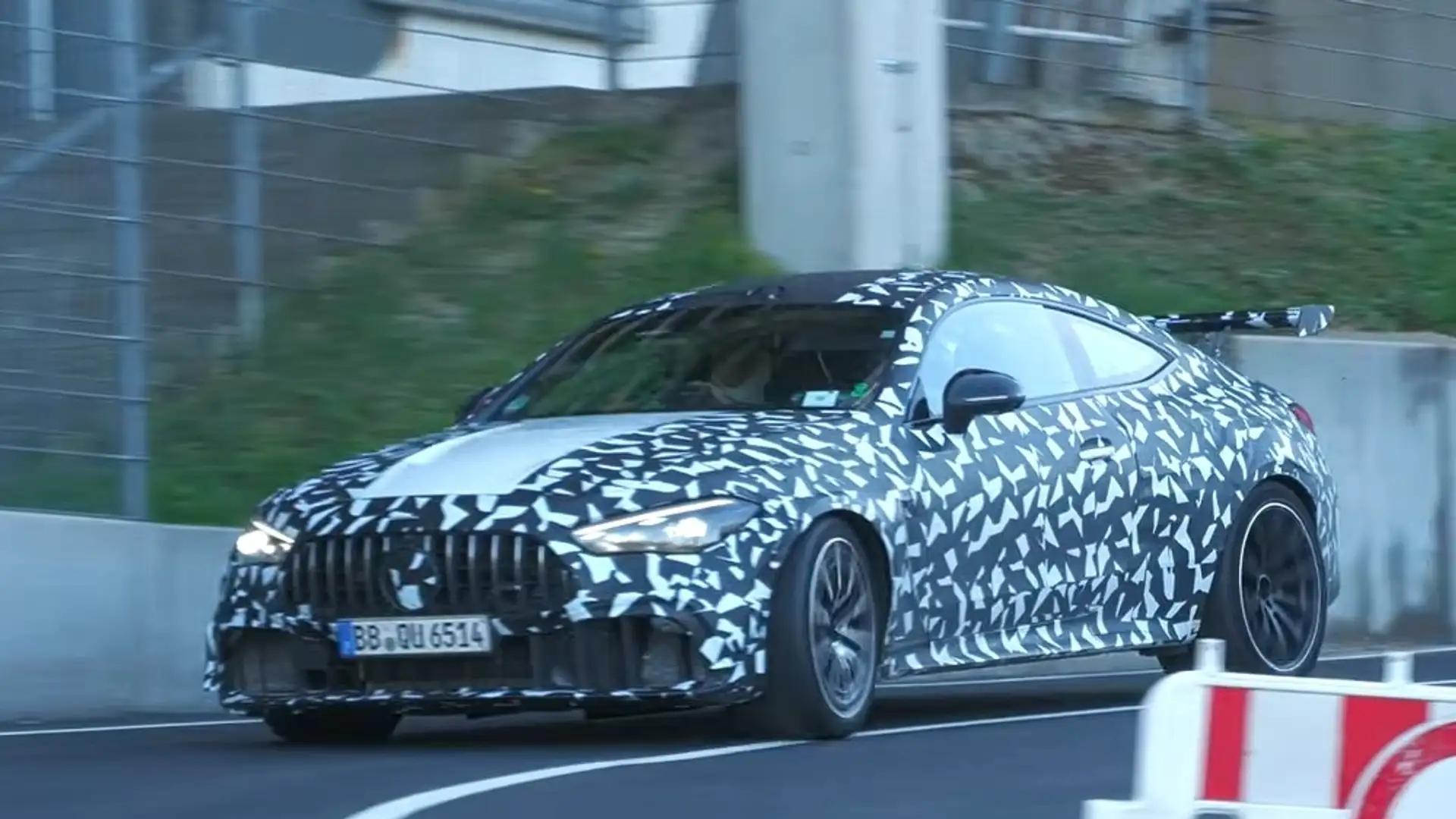 Mercedes-AMG CLE Coupe, likely with a V8, spotted testing at Nürburgring