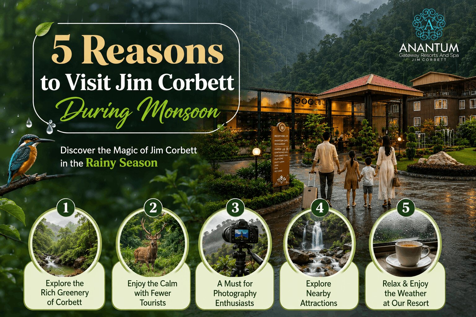 5 Reasons to Visit Jim Corbett During Monsoon